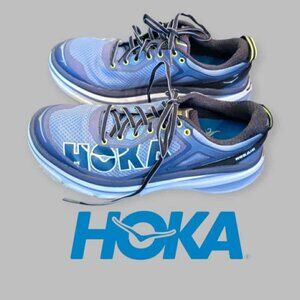 HOKA One Bondi 4 Hydrangea Athletic Running Shoes Lace Up Womens 8